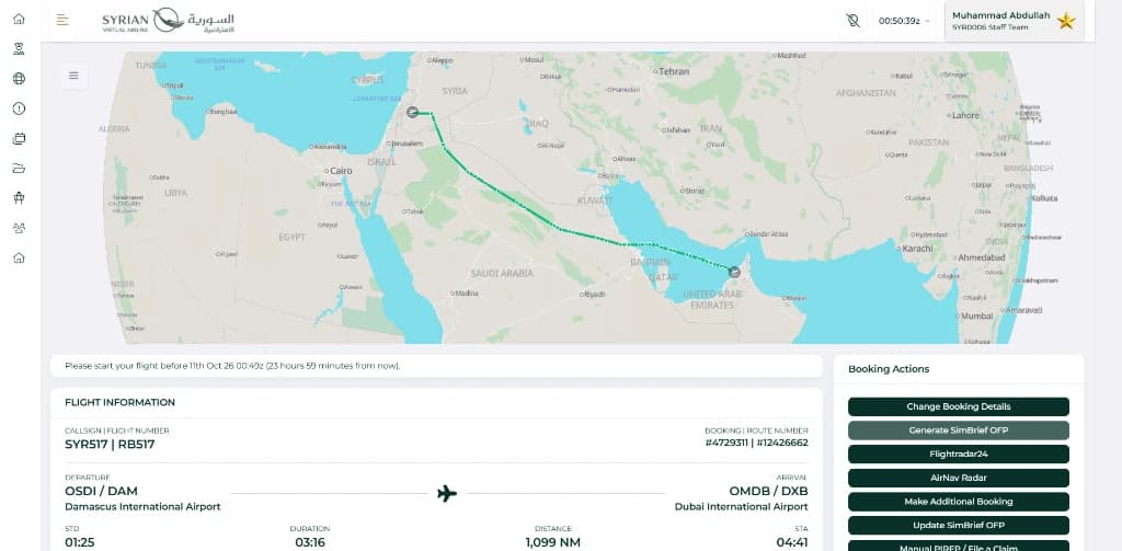 Real and up to date flight schedules